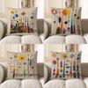 Home Decor Colorful Geometric & Floral Pattern Pillow Cover Pattern Cushion Cover Suitable For Sofa Bedroom Car Pillow Cover