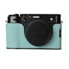 Aluminum Metal Camera Bag Genuine Leather Half Body Case For Fujifilm X100V Fuji X100v Battery Opening Bottom Cover