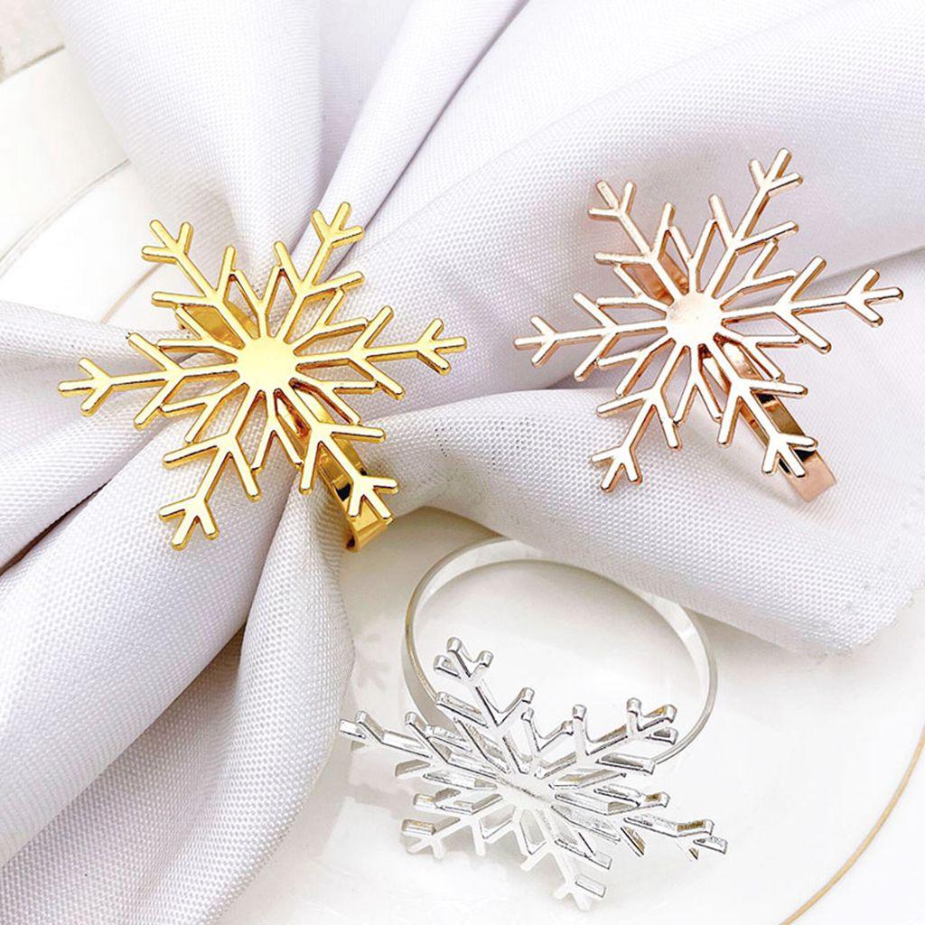 Napkin Holders for Xmas,Party,Wedding Napkin Buckle Napkin Ring Christmas Supplies Table Decor