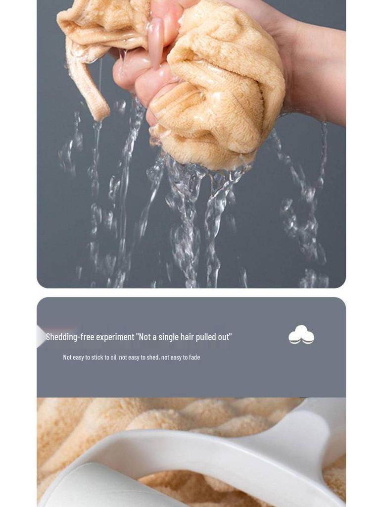 Soft Absorbent Hand Towel - Cute, Hangable Square Towel for Men, Women, and Children; Ideal for Kitchen & Bathroom