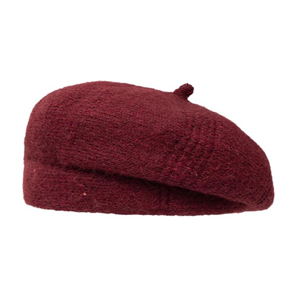 Retro Winter Knitting Berets Hat Warm Felt Berets Elegant French Artist Hat Autumn and Winter