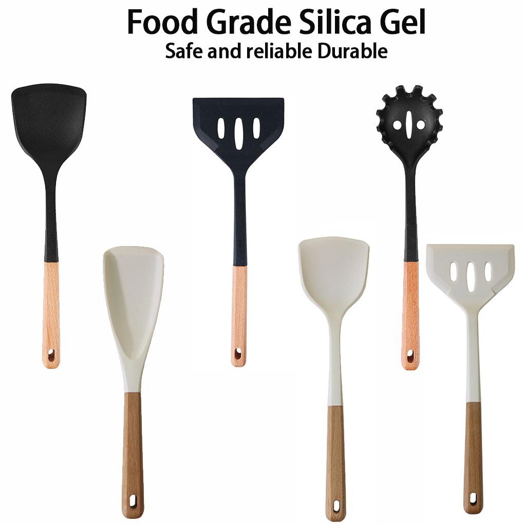 2Pcs Silicone Spatula Set Heat Resistant Nonstick Steak Spatula Kitchen Cooking Utensils Cookware Cooking Tool Set Spatula Kit