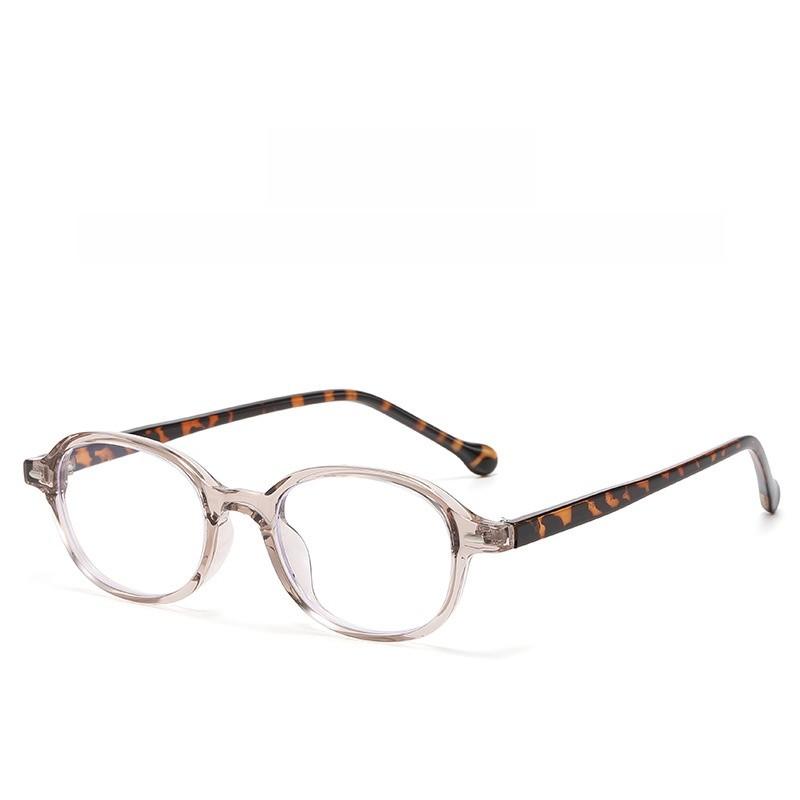 Tr90 Oval Glasses Frame With Blue Light Blocking For Fashionable Women