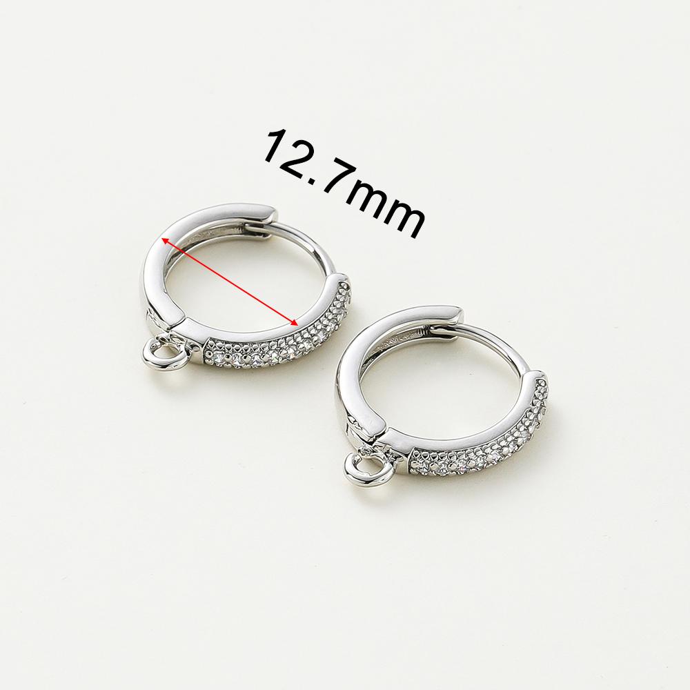 14K 18K Gold Plated Round Circle Gold Plated Hoop Earrings For Women Korean Fashion Ring Earrings Jewelry Accessories