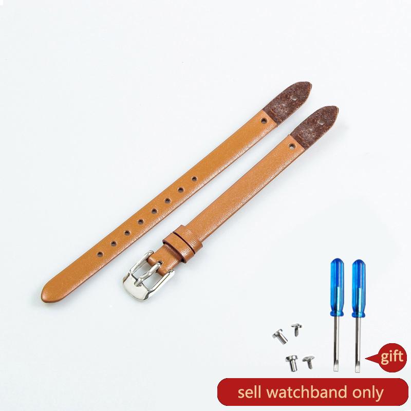 Genuine Leather Bracelet Strap Women Fashion Watchband 8mm Wristband for Fossil ES4340 4119 4000 3745 3861 4026 3862 Watch Band