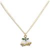 Women Girl Christmas Necklace Earring Set Alloy Plating Neck Chains Dangle Ear Loop Jewelry Gifts
