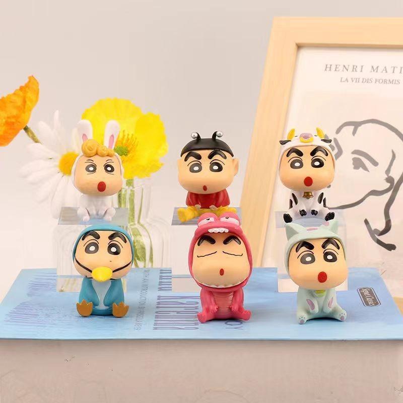 

Cartoon Hand Model Figures Of Solid Pvc Crayon Shin-chan Set Of 6