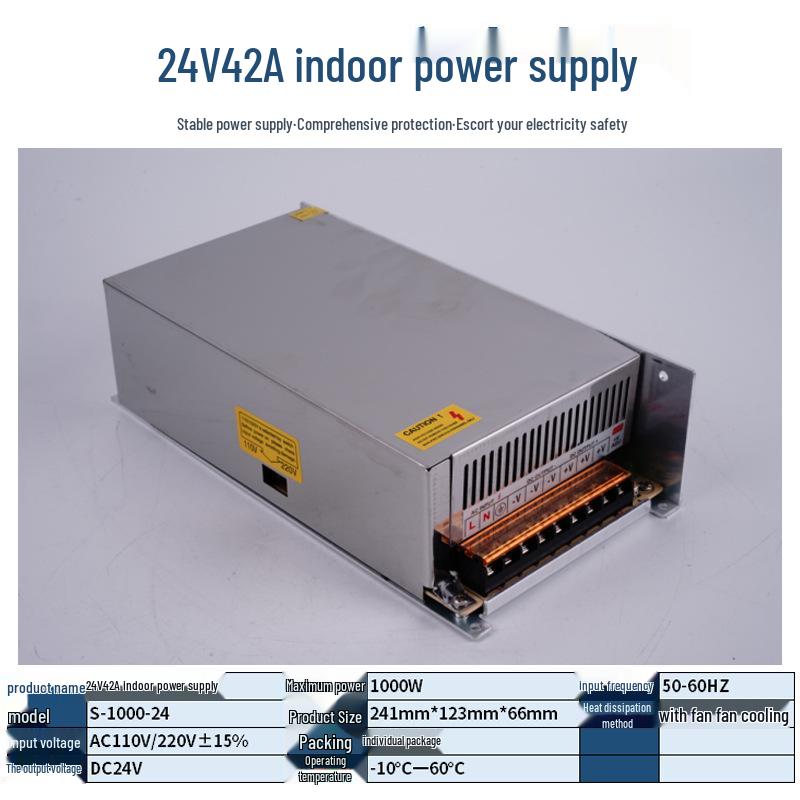 220V To 12V/24V/5V DC Power Supply for LED Strip Lights - 5A/10A/30A, 60W Transformer