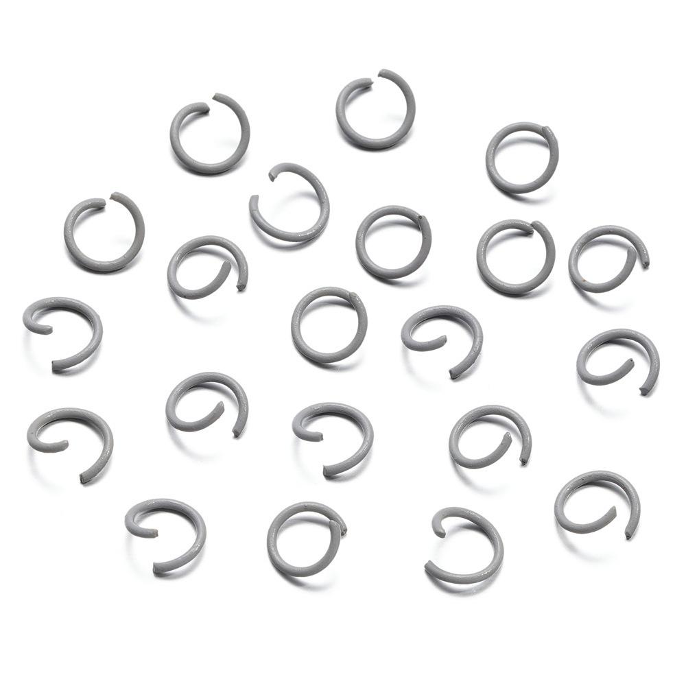 1.2 * 10Mm Open Ring, Colored Painted Iron Ring, Candy Color Connecting Ring, Handmade Diy Keychain Jewelry Ring.
