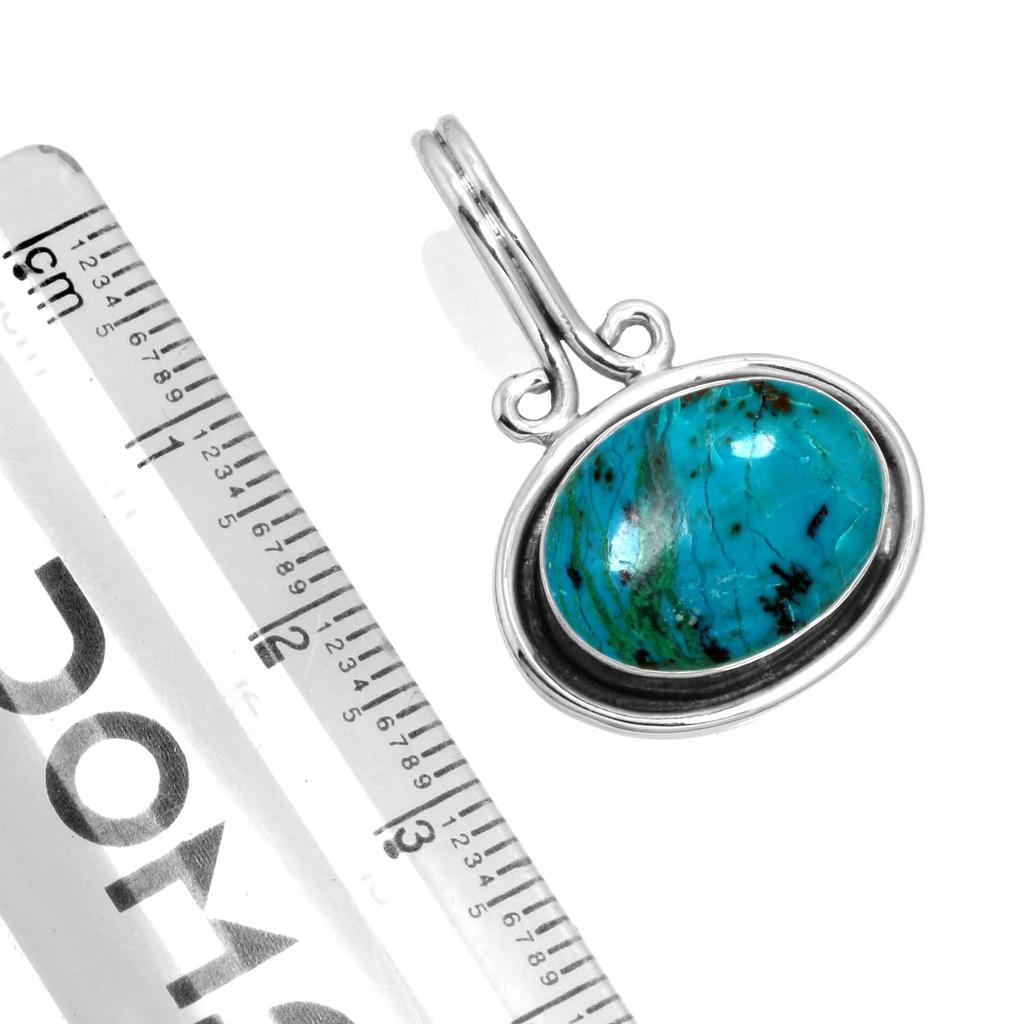 925 Sterling Silver Pendant Women Handmade Jewelry Valentine's Day Gift Amazonite Angelite Blue Opal Botswana Agate Mohave Azurite Chrysocolla