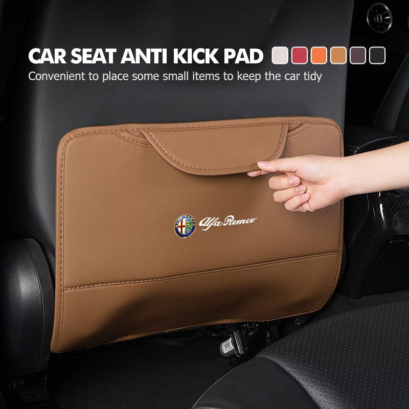 BQVLT1 Car Anti-dirty Pad Seat Back Protective Mat Anti Kick Pad Car Accessory For Alfa Romeo Giulietta 940 2010-2014 2015 2016 2017