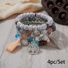 Bohemian bracelet creative tassel multi-layer beaded bracelet