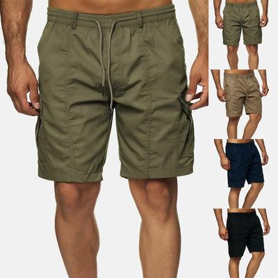 Men's Sports Pocket Work Clothes Casual Loose Shorts Casual Jogging  Drawstring Shorts
