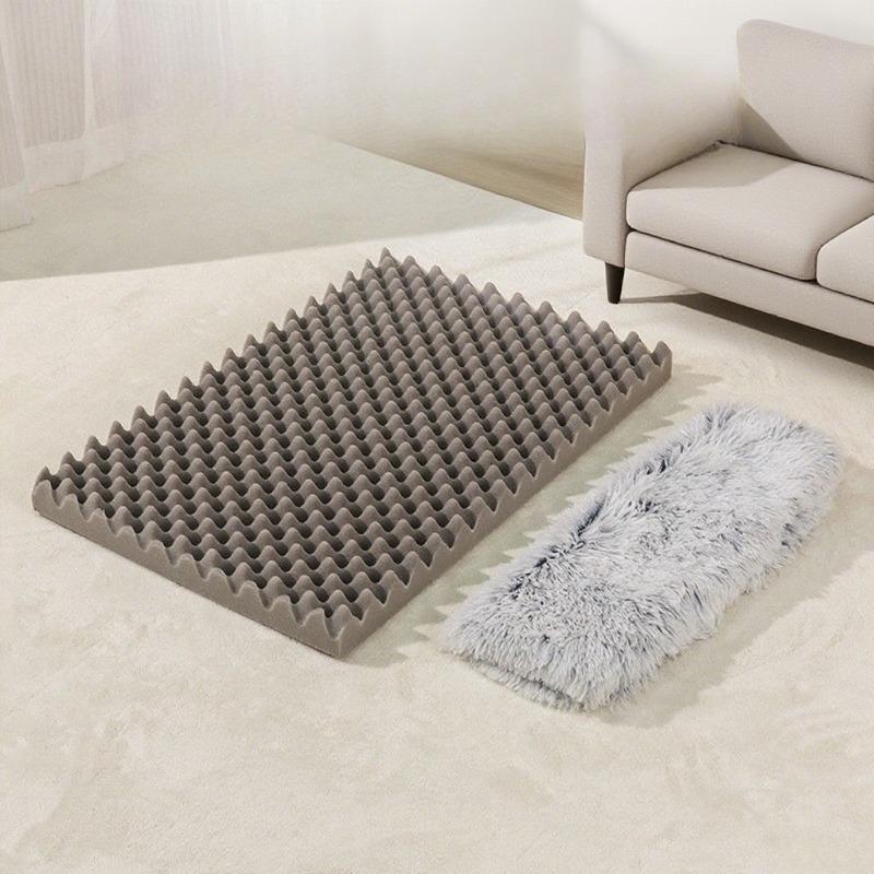 Plüsch Quadratische Hundehütte Katzenkissen Haustiernest Tiefschlaf Hundesofa Hundekissen Haustierbedarf