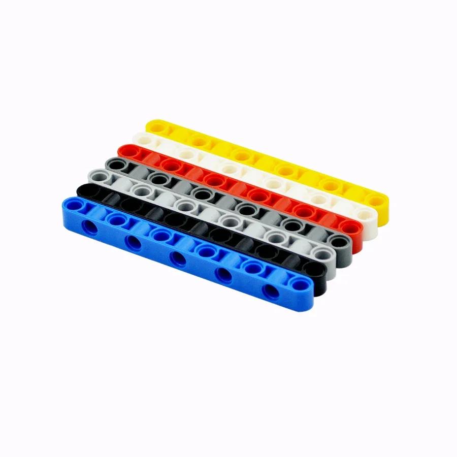 10Pcs MOC Holes Building Blocks Liftarm 1x11 Holes Thick Beam Arm Open Center Bricks Parts EV3 Compatible DIY Kid Toys