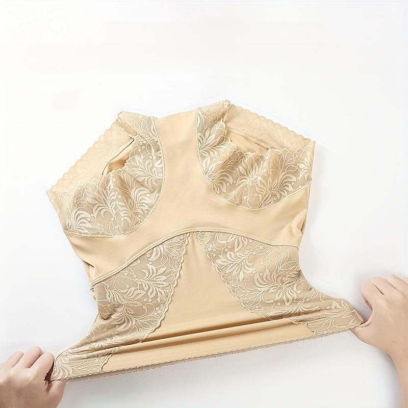 High Waist Lace Shapewear Panties for Women, Tummy Control Body Shaper Underwear