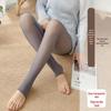 Stewardess Gray Faux See-Through Leggings: Pantyhose for Spring & Autumn