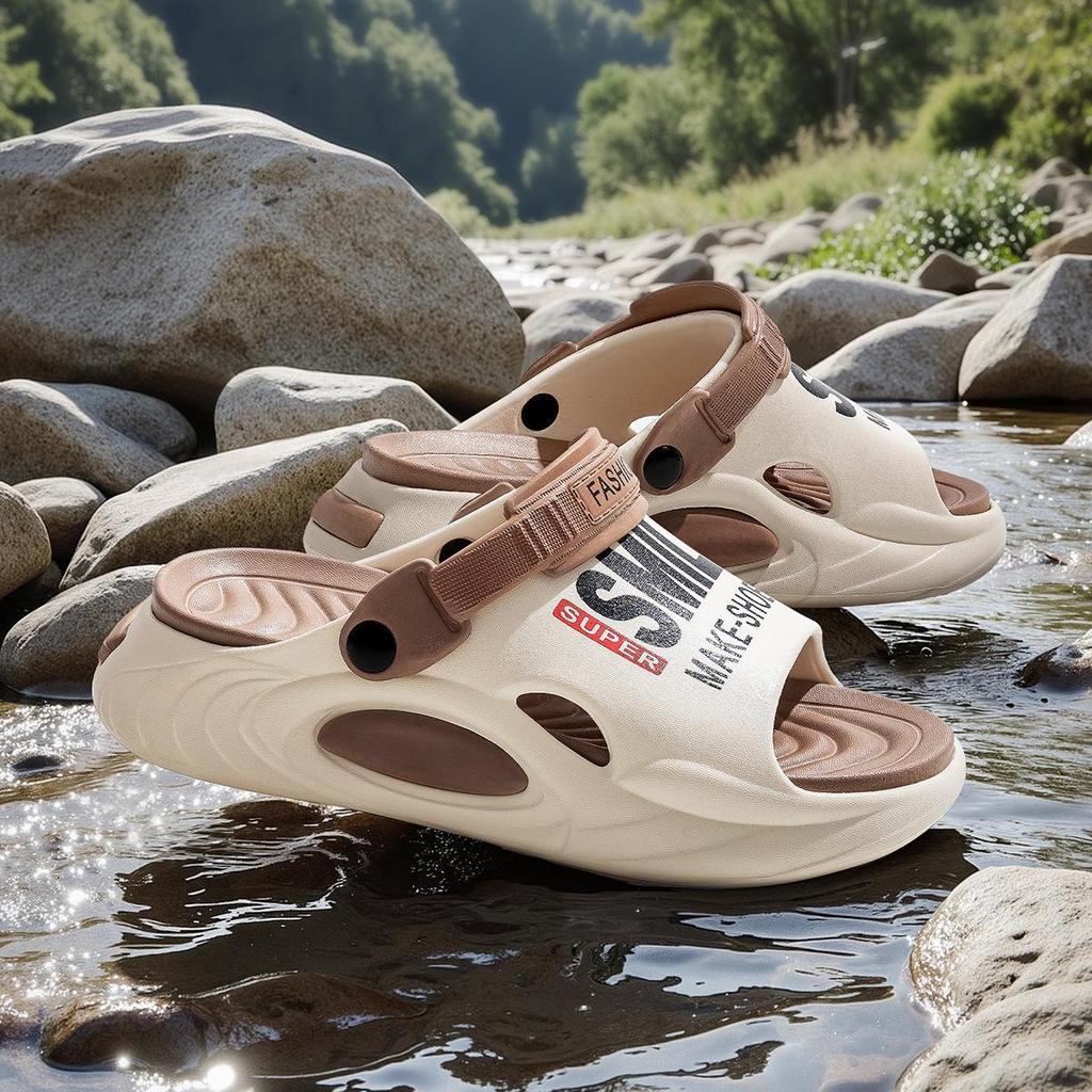 Men's Trendy 2025 Non-Slip Summer Slippers: Indoor Cool Comfort