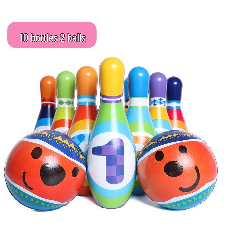 Children's Solid Indoor Bowling Ball - Large, Safe, Parent-Child Sports Toy for Kindergarten Games