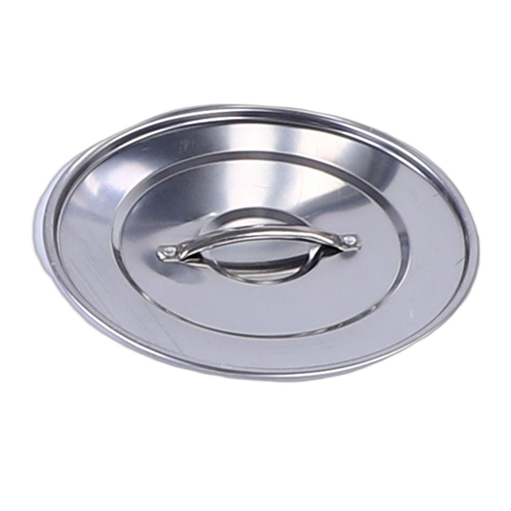 4PCS Stock Pot Set Stainless Steel Induction Cookware Soup Pot with Steam Rack for Kitchen Cooking