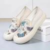 New modelSpring And Summer Canvas Women'S Shoes Fashion Versatile Loafers Chinese Style Casual Platform Fisherman One-Pedal Single Shoes Women