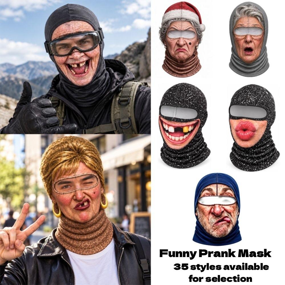 Unisex Size Funny Prank Mask 3D Print Motorcycle Ski Face Mask Motorcycle Riding Mask Motorcycle