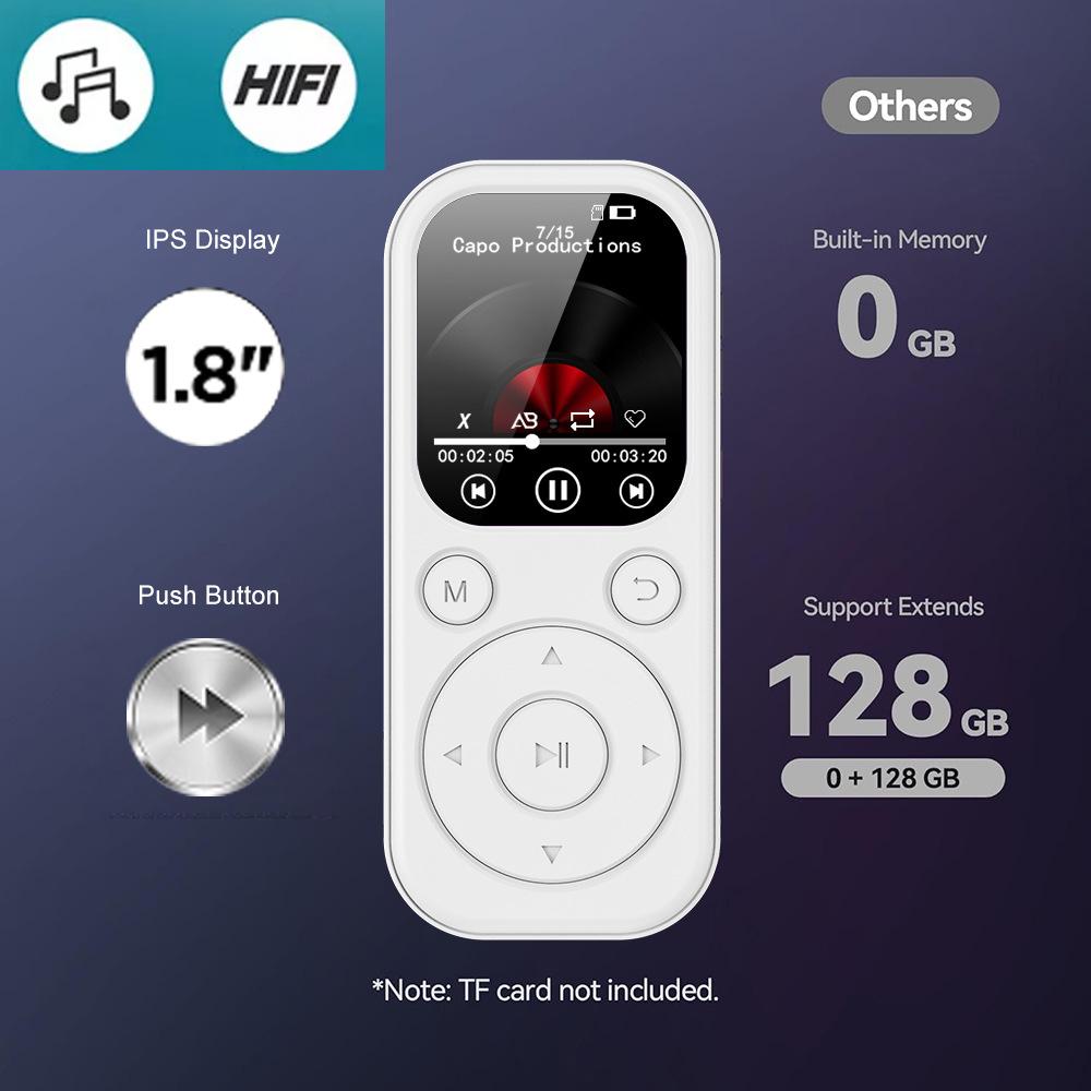 Hudební přehrávač MP3/MP4 s funkcí nahrávání a připojením Bluetooth