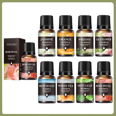 17Flavors 10ml Essential Oil for Aroma Diffuser AirHumidifier Home Water-soluble Lavender Rose Car Air Fresheners Perfume Refill
