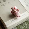Little Pig Shape Teas Companion Sculpture Ceramic Craftsmanship Decoration For Teas Ceremony Enthusiasts