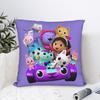 Cartoon Cute Gabby Dollhouse Square Pillow Case Cushion Cover Awesome Polyester Decorative Pillowcover for Sofa 18