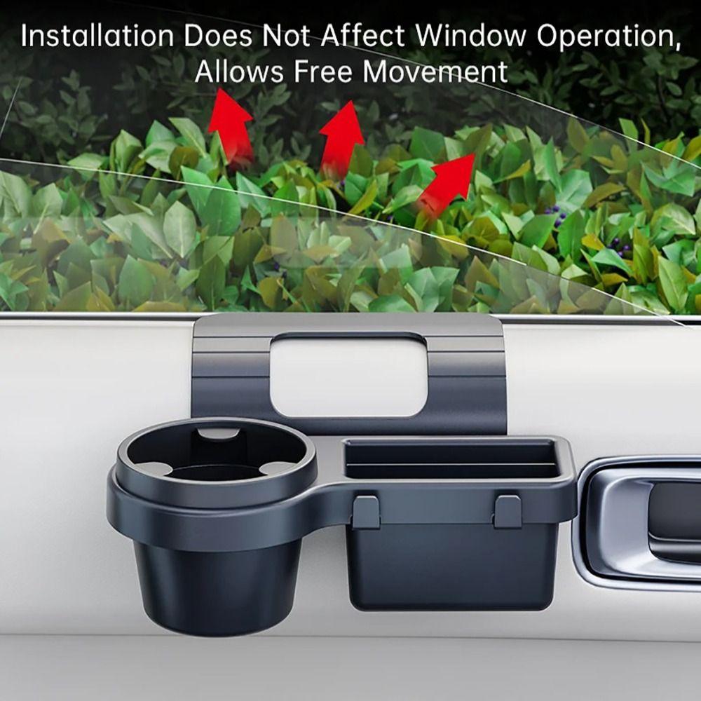 Plastic Car Door Cup Holder Dual Hanging Hooks Phone Organizer Portable Key Organizer Universal