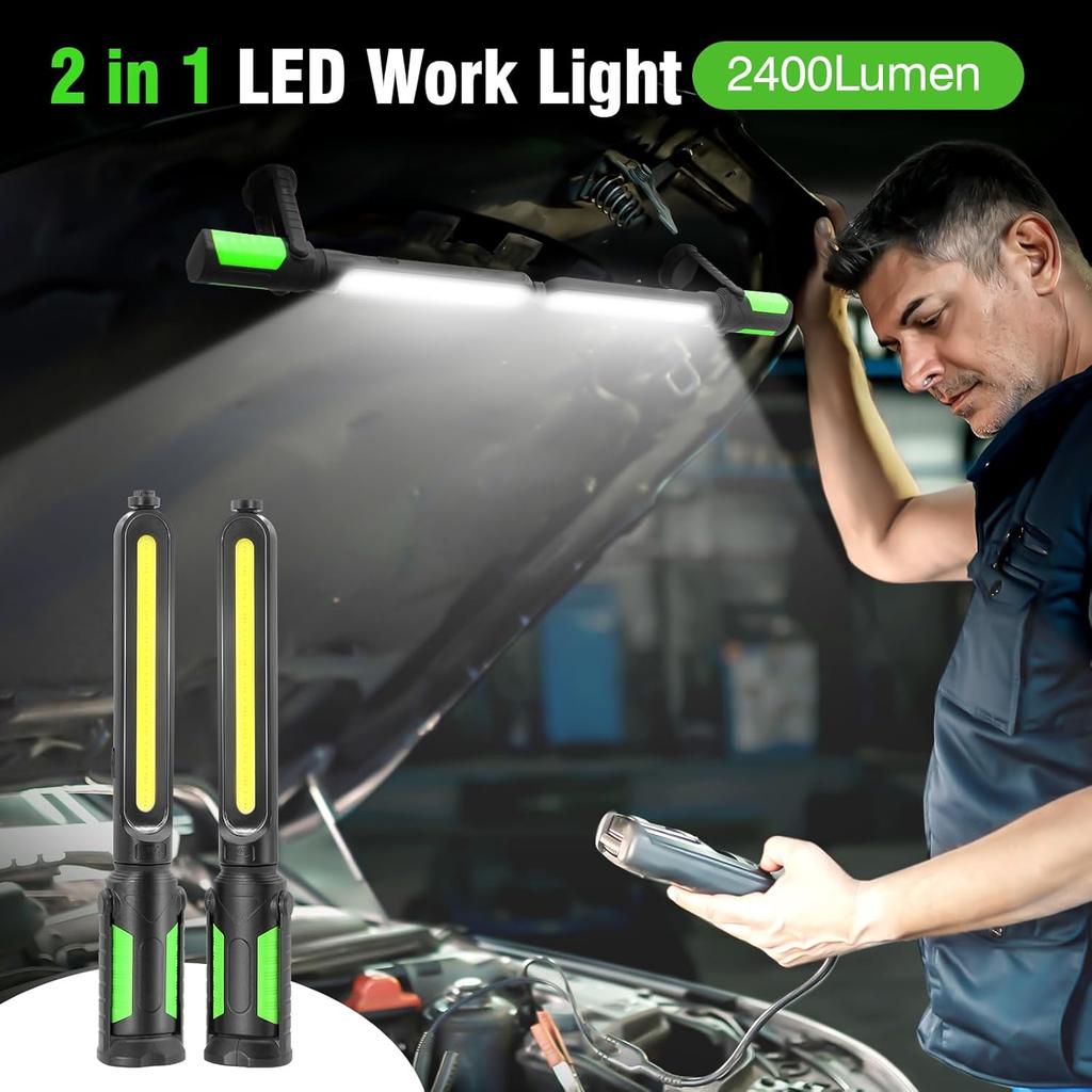 Portable LED Work Light Rechargeable Mechanic Bar Underhood Repair Emergency-Magnetic Portable LED Bar Work Light