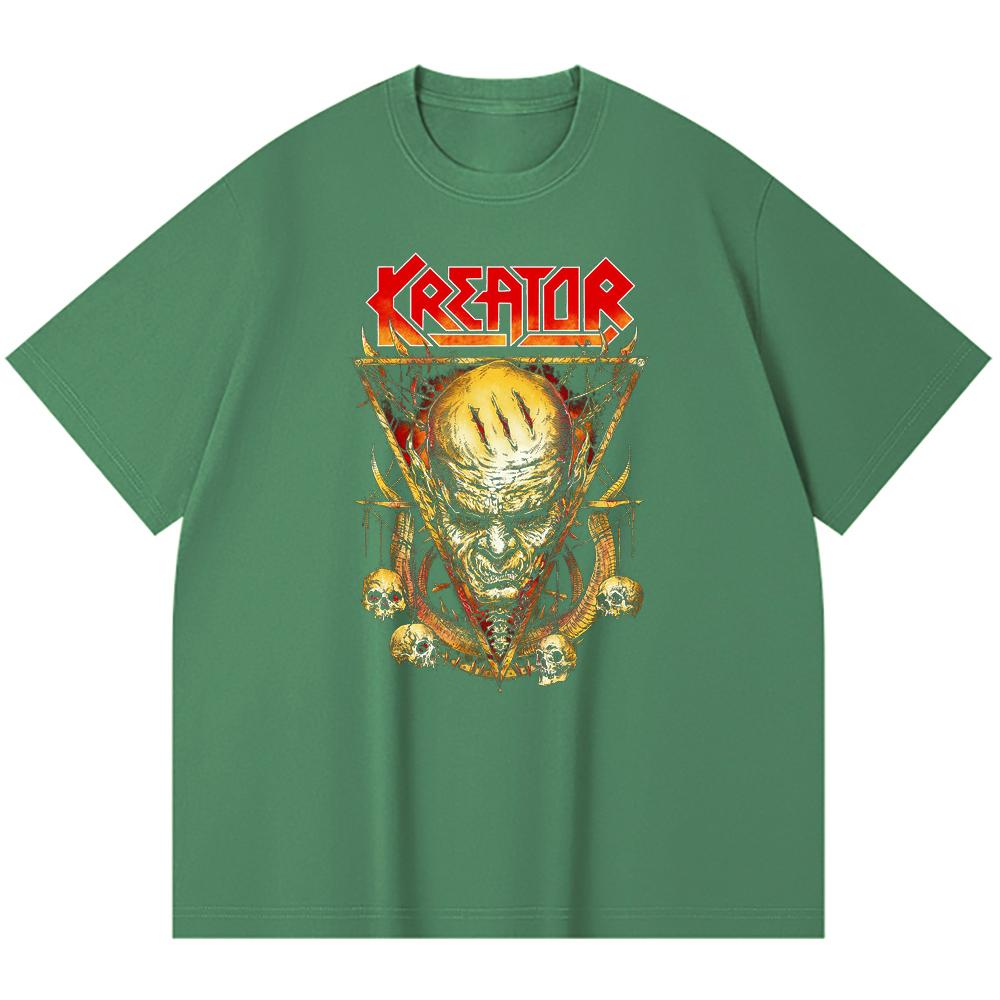 230 g/m² 100% Bavlna T-shirt Heavy Metal Rocková Kapela Tisk Populární Hudby Unisex Těžký Bavlněný T-shirt