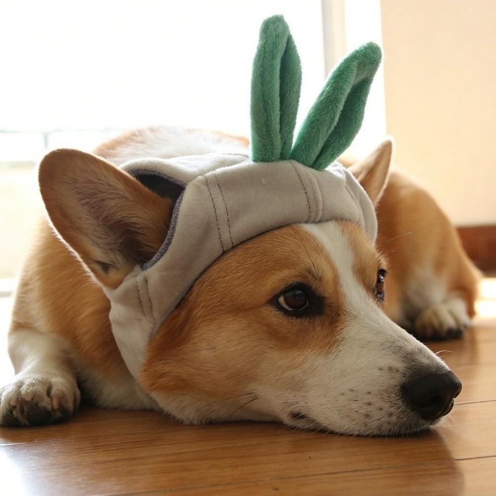 Comfortable Cat Warm Hat Cartoon Cat Head Cover Pet Supplies Pet Headgear  Photo Prop