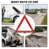 Coche Emergency Breakdown Warning Triangle Red Reflective Safety Hazard Tripod Folded Stop Sign Reflector Strip Car Accessories