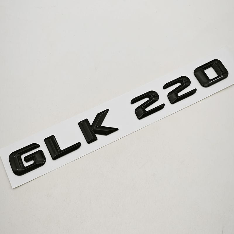 3D ABS Car Letters Logo GLK220 GLK300 GLK350 Badge Rear Trunk Sticker For Mercedes Benz GLK220 GLK300 GLK350 X204 Accessories