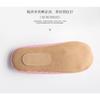 Japanese-style household soft sole non-slip silent wooden floor cotton slippers couple silent plus size home shoes