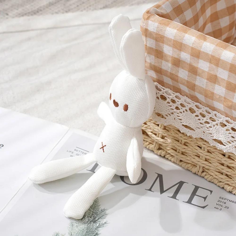 Cute Rabbit Plush Doll Cartoon Bunny Stuffed Animal Toys Soft Plush Toys Creative Corn Plaid Rabbit Doll Baby Girl Birthday Gift