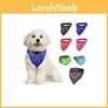 Pet Dog Adjustable Puppy Cat Neck Scarf Bandana With Leather Collar Neckerchief