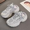 Old dirty durian platform women's 2025 new casual versatile mesh heightening sneakers