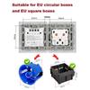 157 European Touch Switch & German Socket with Integrated Glass Panel for Homes