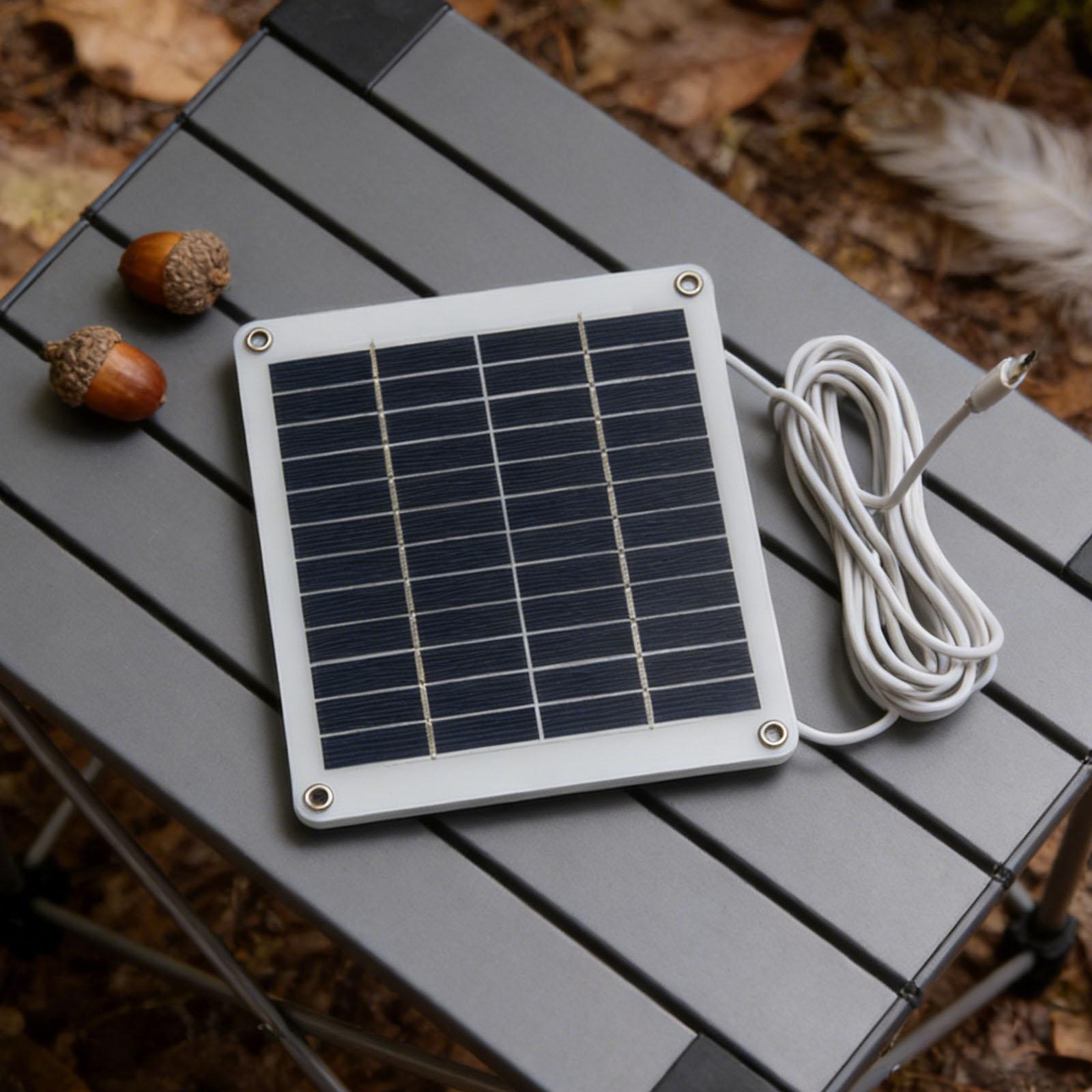 

5W 12V Solar Charging Panel with Type-C Output Portable Solar Panel Charger IP65 Waterproof for Phones Power Banks Tablets China Mainland