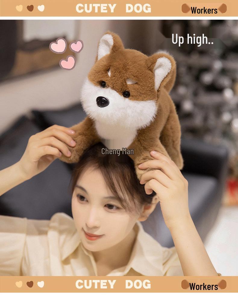 Cute Plush Dog Toy: Husky, Golden Retriever, Labrador, Shepherd for Kids' Comfort
