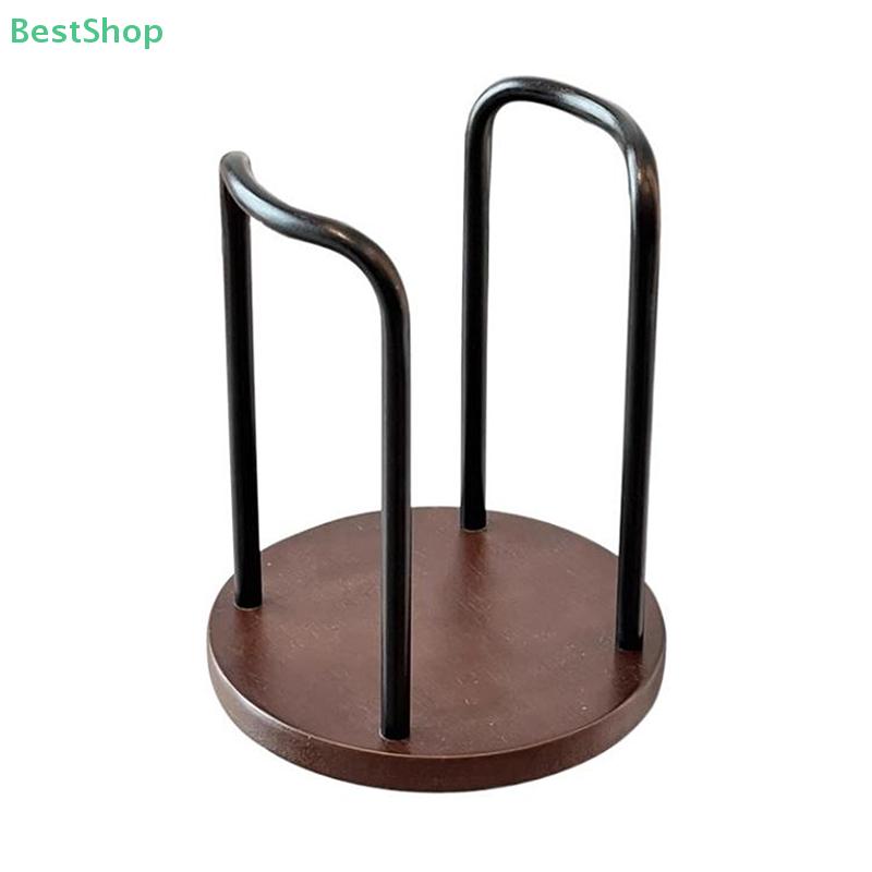 Papierbecherhalter, Holzsockel Metallrahmen Aufbewahrungsregal für Einwegbecher Schreibtisch Couchtisch Ablage Teebecher Organizer