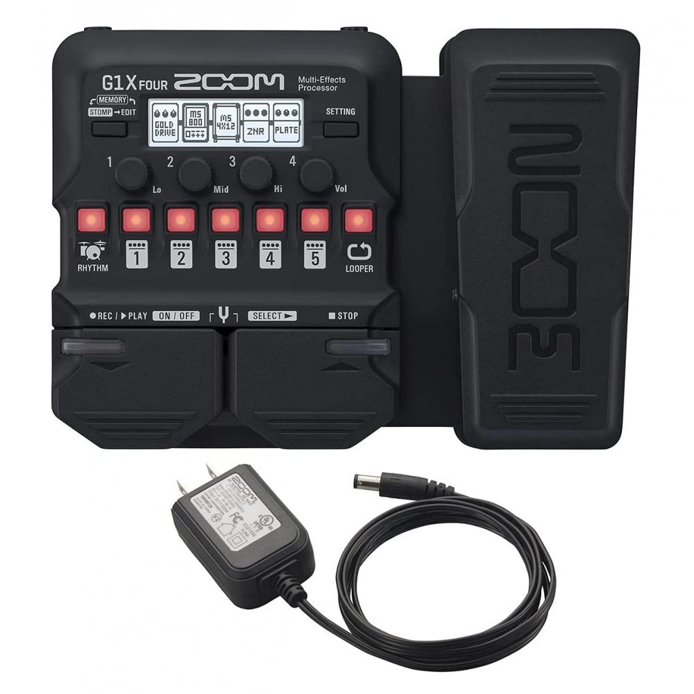 

Zoom G1x Four с оригинальным адаптером переменного тока Мультиэффектор для гитары