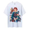 Demon Slayer Short-sleeved Same Style Comfortable Shortsleeved Couple's Clothing Casual Short-sleeved Popular Unisex