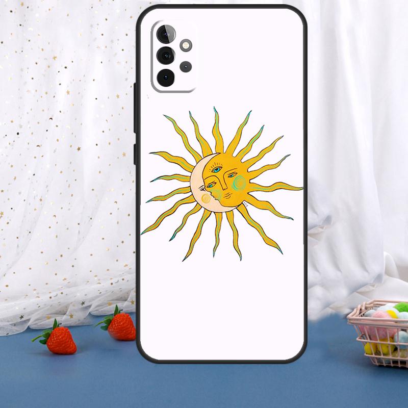 Sun Moon Art For Samsung Galaxy A55 A35 A05 A52 A32 A22 A54 A14 A16 A26 A36 A56 A06 A15 A53 A33 A13 Case