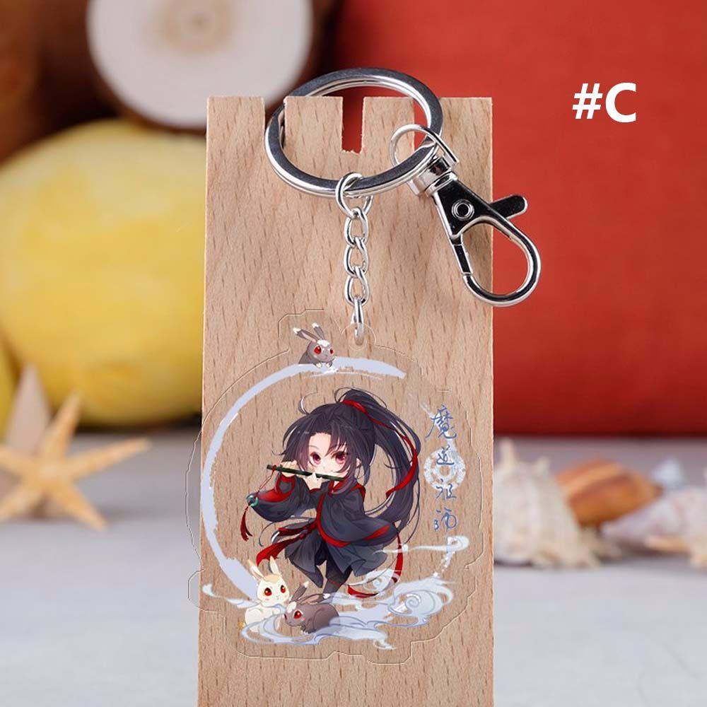 Car Interior Accessories Wei Wuxian Acrylic Key Rings Key Ring Holder Mo Dao Zu Shi Keychain