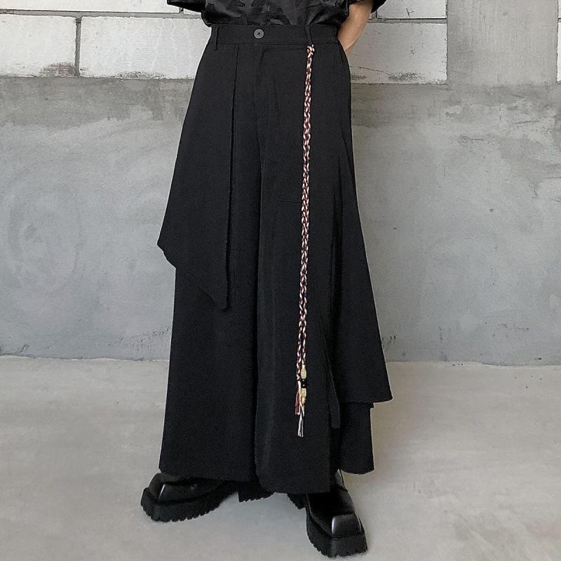 Yamamoto-Stil Lagenrock-Hose: Unisex Retro-Design mit chinesischem Flair