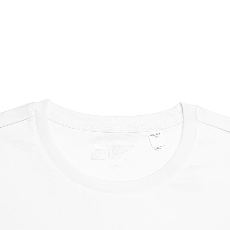 Fila Original Simple Basic Classic Round Neck T-Shirt Men Tops Cloud-White F51M629105FWT